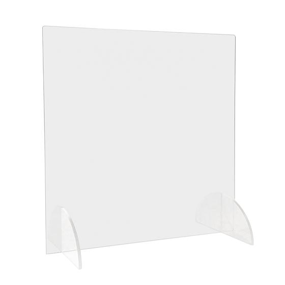 Spuckschutz und Hustenschutz als geschlossene Trennscheibe aus PLEXIGLAS® 80 x 80 cm