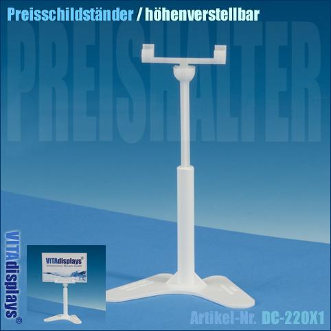 Preisschildständer / Steckschlitz (höhenverstellbar)