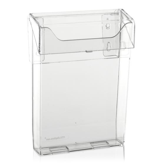 DIN A5 brochure box with lid Weatherproof A5 brochure holder