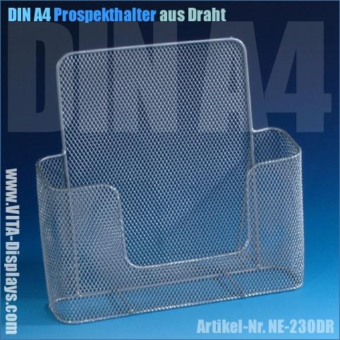 DIN A4 Prospektständer aus Draht