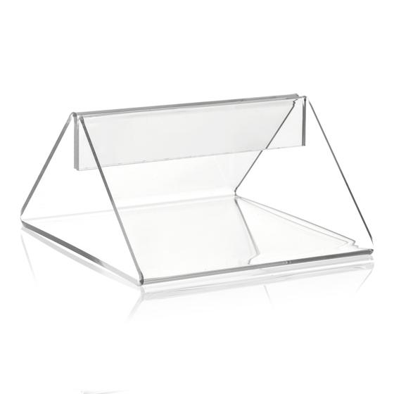 Sign holder / place card holder (width 100 mm) made of original PLEXIGLAS®.