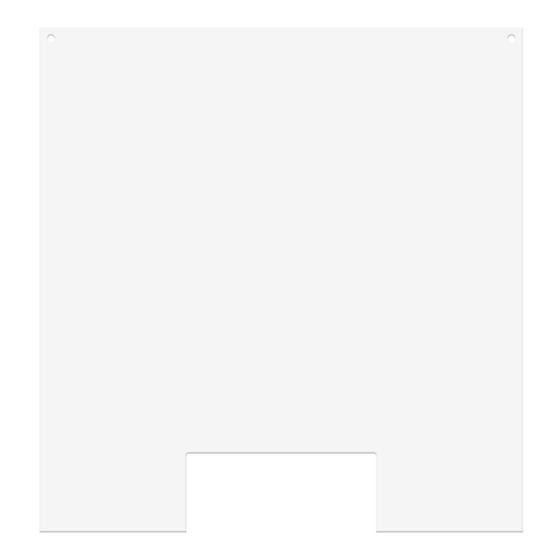 Schutzscheibe als Spuckschutz aus PLEXIGLAS® mit Durchreiche 100 x 100 cm Stärke: 4.0 mm
