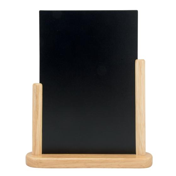6er-Set Securit Elegant Tisch-Kreidetafel Menütafel A4 Buche beidseitig für Restaurant Bar Hotel