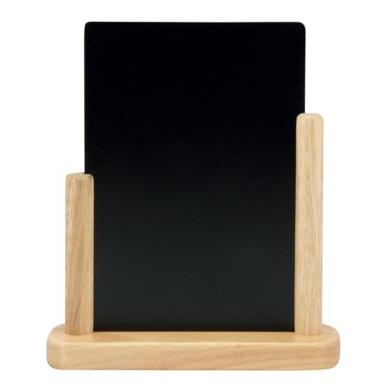 6er-Set Securit Elegant Tisch-Kreidetafel Menütafel A5 Buche beidseitig für Café Bistro Frühstück