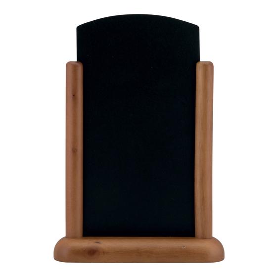 6er-Set Securit Elegant Top Tisch-Kreidetafel Menütafel Dark Brown medium beidseitig für Café Bistro