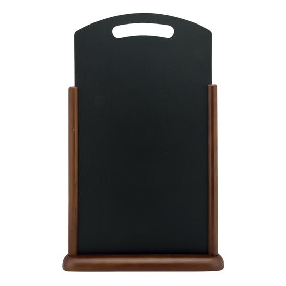 5er-Set Securit Elegant Tisch-Kreidetafel Menütafel Dark Brown XL mit Tragegriff für Café Bistro Event