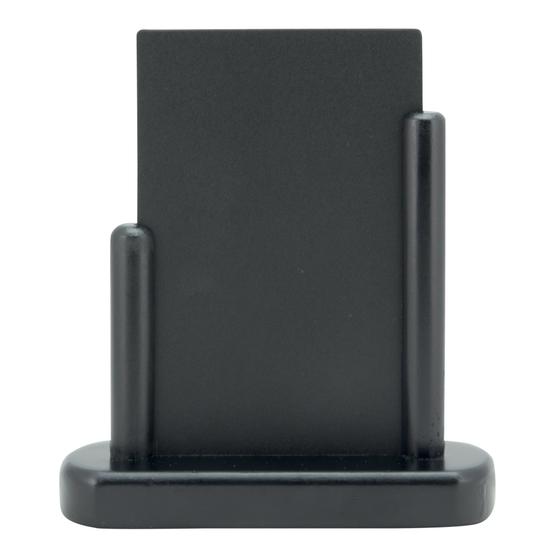 10er-Set Securit Elegant Tisch-Kreidetafel Menütafel A6 Schwarz beidseitig für Bar, Hotel und Buffet