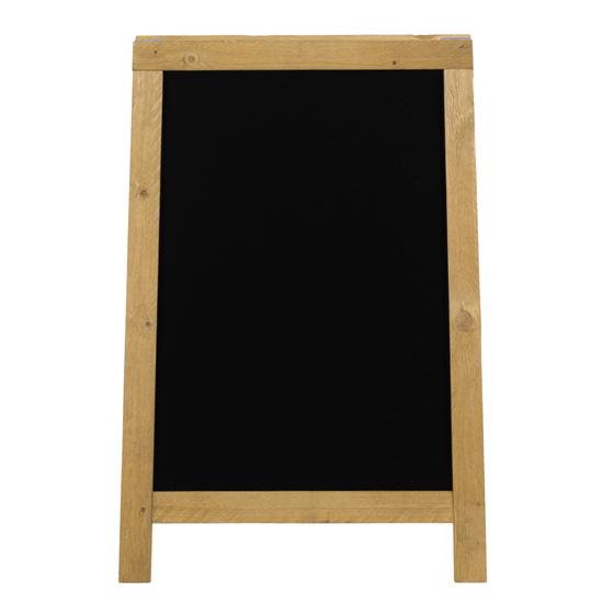 Securit Nature Kundenstopper Kreidetafel Gehwegtafel Buche natur wetterfest für außen 85 × 55 cm