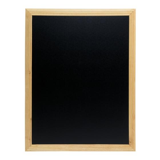 Securit Universal Wand-Kreidetafel Natur 70 cm Hartholz mit Wandmontage-Schrauben für Zuhause