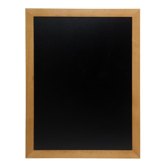 Securit Universal Wand-Kreidetafel Teak 70 cm Buchenholz wetterfest für Gastronomie