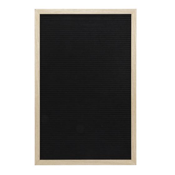 6er-Set Securit Letter-Board Buchstaben-Stecktafel Teak, Filzoberfläche, 40 x 60 cm, 256 Buchstaben