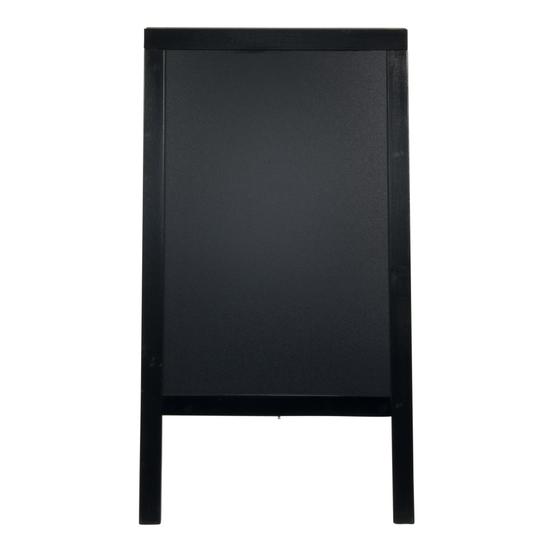 Securit Woody Kundenstopper Kreidetafel Gehwegtafel schwarz wetterfest für außen 120 × 68,5 cm