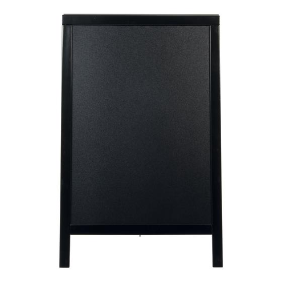 Securit Woody Kundenstopper Kreidetafel Gehwegtafel schwarz wetterfest für außen 85 × 55 cm