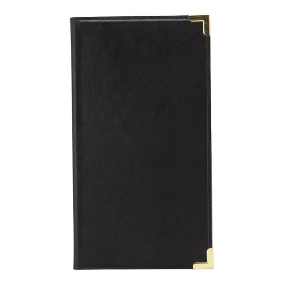 10er-Set Securit Classic Rechnungsmappe Schwarz aus Kunstleder für Restaurant, Hotel und Bar