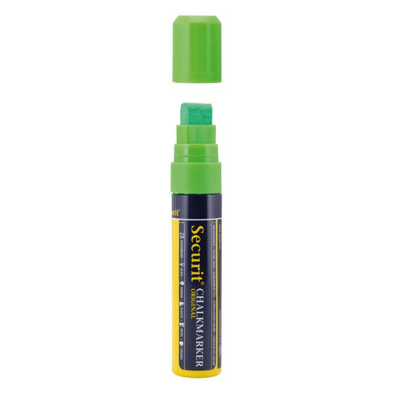 6er-Set Securit Kreidemarker Blockspitze 7-15 mm Grün für Café, Schaufenster und Veranstaltungen
