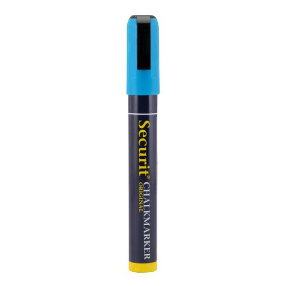 12er-Set Securit Kreidemarker mit Keilspitze 2-6 mm in Blau für Gastronomie, Bar und Einzelhandel