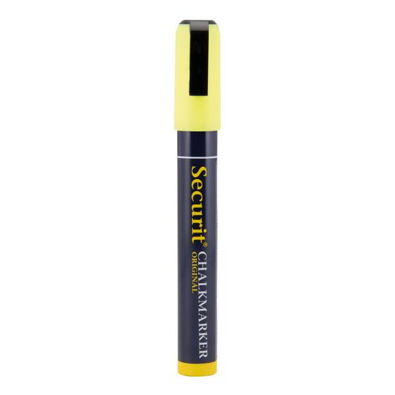 12er-Set Securit Kreidemarker mit Keilspitze 2-6 mm in Gelb für Gastronomie, Bar und Einzelhandel