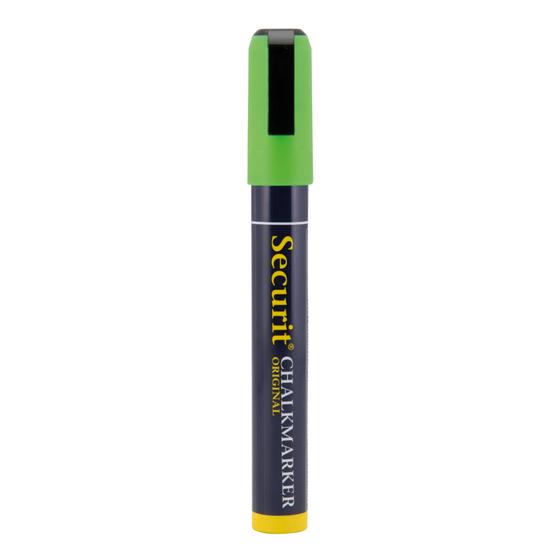12er-Set Securit Kreidemarker mit Keilspitze 2-6 mm in Grün für Gastronomie und Einzelhandel
