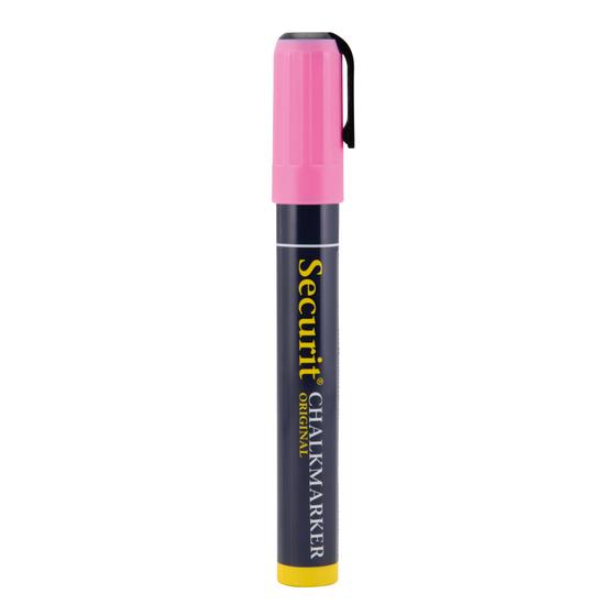 12er-Set Securit Kreidemarker mit Keilspitze 2-6 mm in Pink für Gastronomie, Bar und Einzelhandel