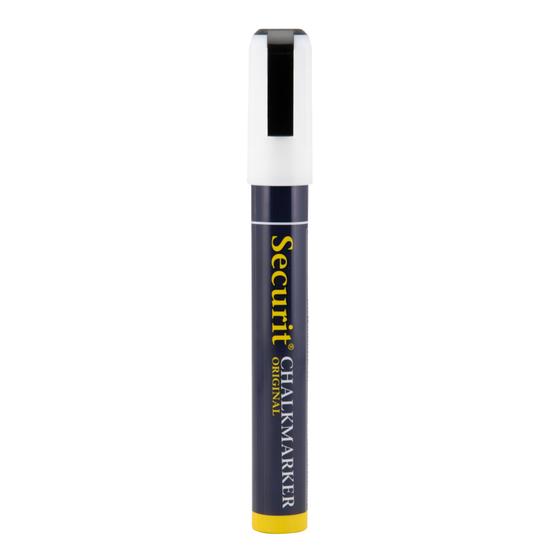 12er-Set Securit Kreidemarker mit Keilspitze 2-6 mm in Weiß für Gastronomie und Einzelhandel