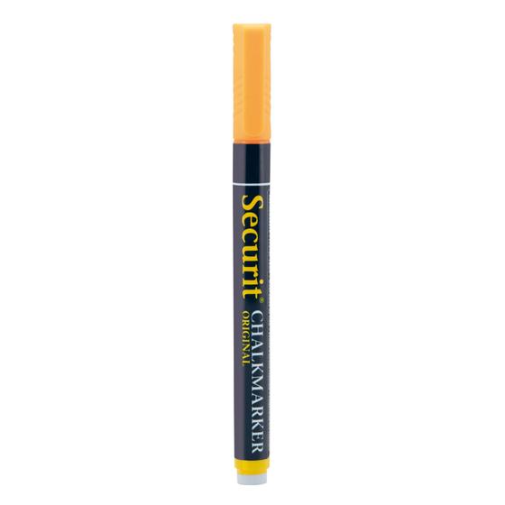 12er-Set Securit Kreidemarker Orange mit Rundspitze, Flüssigkreide-Stift für Kreidetafel und Fenster