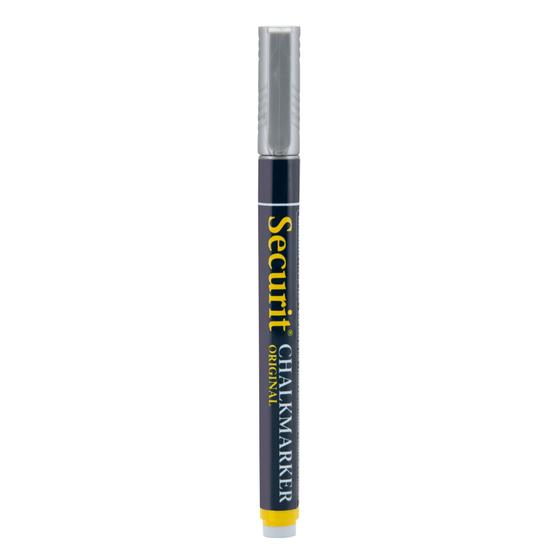 12er-Set Securit Kreidemarker Silber mit Rundspitze, Flüssigkreide-Stift für Kreidetafel und Fenster