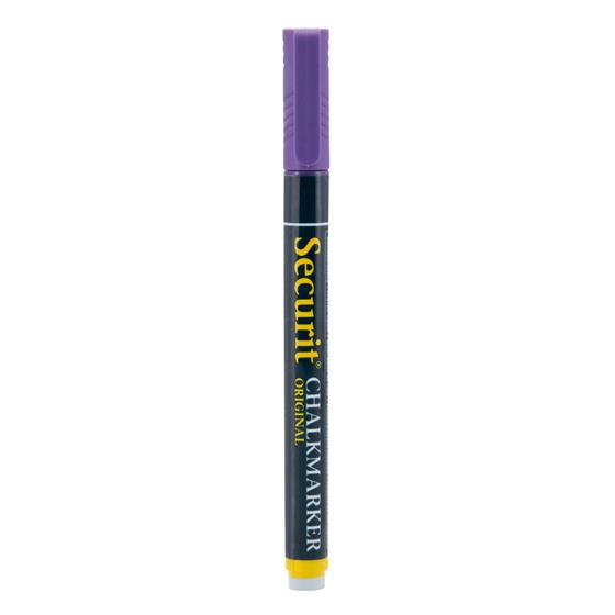 12er-Set Securit Kreidemarker Violett mit Rundspitze, Flüssigkreide-Stift für Kreidetafel und Fenster