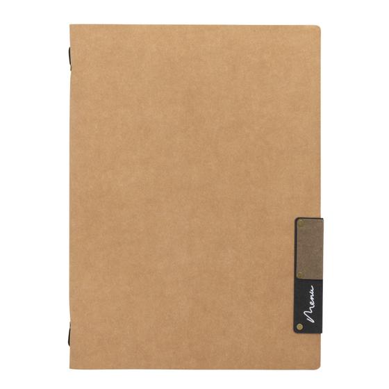 10er-Set Securit Nature Menükartenhalter DIN A4 in Beige, nachhaltig aus 100% Naturfaser gefertigt