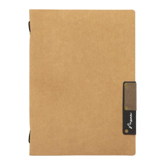10er-Set Securit Nature Menükartenhalter DIN A5 in Beige, nachhaltig aus 100% Naturfaser gefertigt