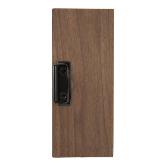 10er-Set Securit Walnut Rechnungsklemme Nussbaumholz mit Metallklammer für Bar