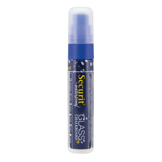 6er-Set Securit wasserfeste Kreidemarker Blockspitze 7-15 mm Blau für Eisdiele und Foodtruck
