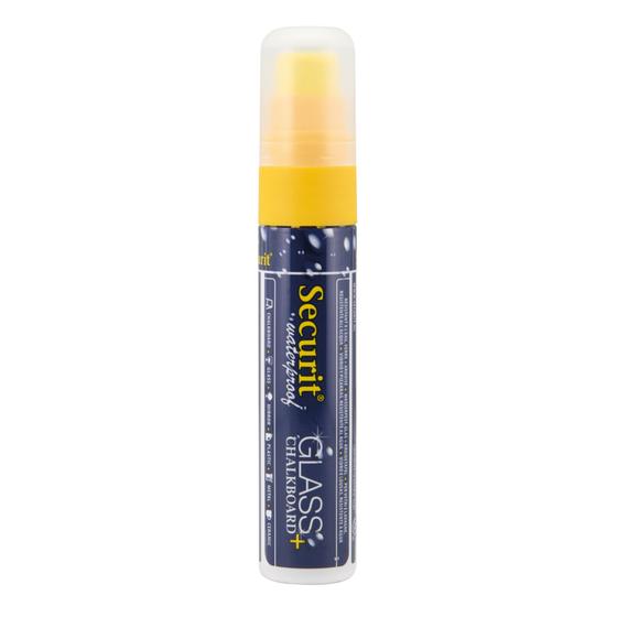 6er-Set Securit wasserfeste Kreidemarker Blockspitze 7-15 mm Gelb für Bäckerei, Konditorei und Café