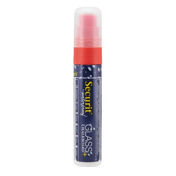 6er-Set Securit wasserfeste Kreidemarker Blockspitze 7-15 mm Rot für Restaurant, Bar und Bistro