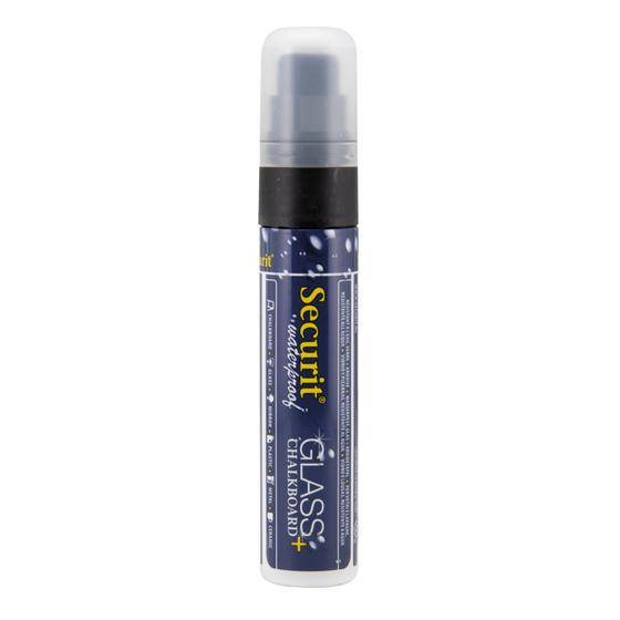 6er-Set Securit wasserfeste Kreidemarker Blockspitze 7-15 mm Schwarz für Einzelhandel und Schaufenster