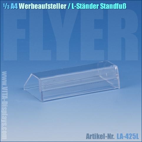 1/3 A4 Werbe-Aufsteller (Standfuss / schräg)