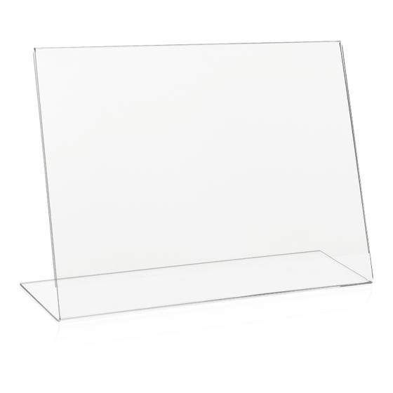 DIN A4 Tischaufsteller L-Ständer Werbeaufsteller aus PLEXIGLAS®
