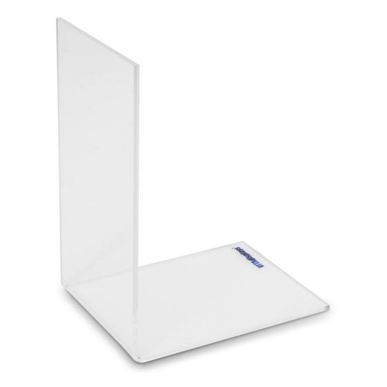 Transparente Buchstütze aus PLEXIGLAS® in 9 x 12 x 16 cm
