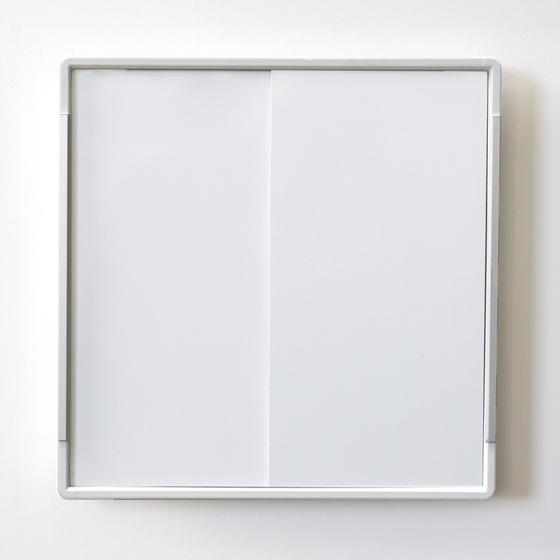Türschild Anwesenheitsanzeige 148 x 148 mm, mit Schieber für belegt oder frei, selbst bedruckbar