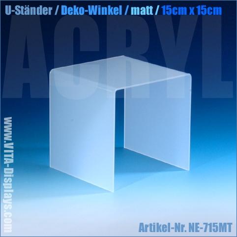 U-Ständer / Aufbau-Winkel (15x15cm) matt