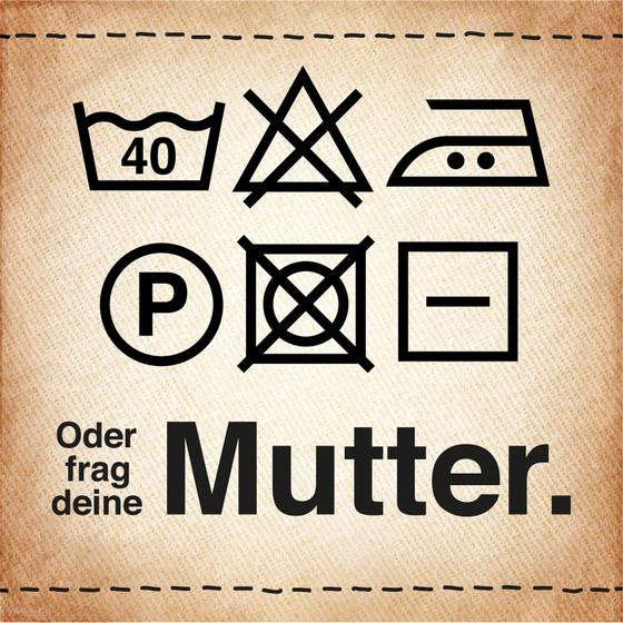 Kühlschrankmagnet / Whiteboard Deko Magnet "frag deine Mutter"