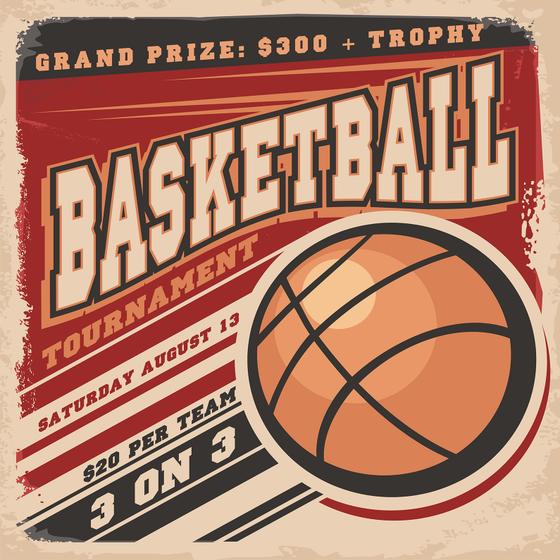 Retro Vintage Kühlschrankmagnet “Basketball” - coole Slam Dunk Magnete