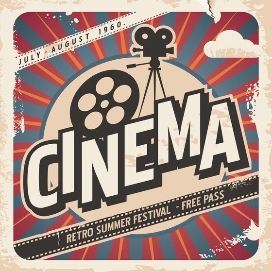 Retro Vintage Kühlschrankmagnet “Cinema” - Magneten mit WOW Effekt