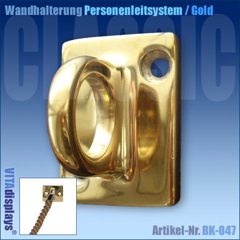 Wandhalterung Personenleitsystem Classic Gold