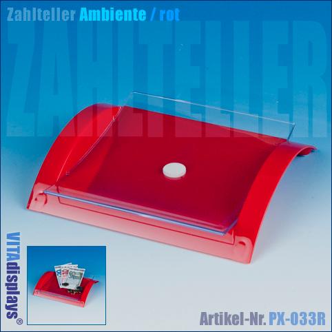 Zahlteller AMBIENTE Rot