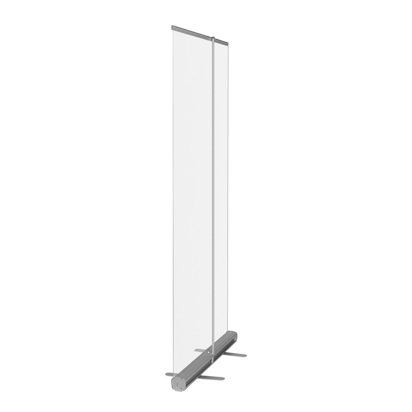 Roll-up banner as spit protection and mobile partition - protect - roll ...