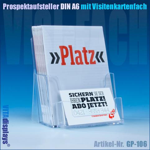 A6 LANDSCAPE COUNTER OR WALL MOUNTED LEAFLET DISPLAY & BUSINESS